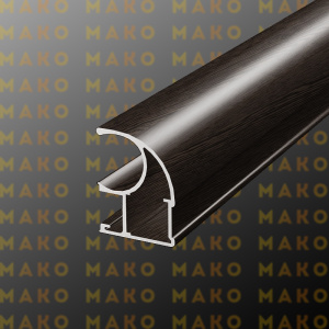 Профиль вертикальный асимметричный MS125V Венге глянец (A36)